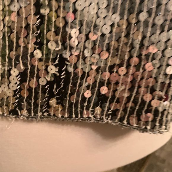 Vintage 100% silk blouse sequins and beads - Picture 6 of 6